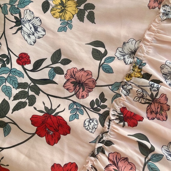 Pink Floral Mini Dress - Picture 3 of 3